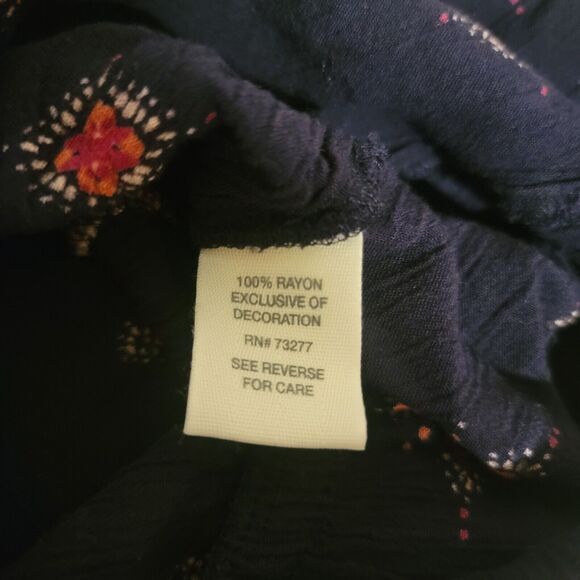 Mudd Long Sleeve Romper Size Medium M Aztec Gauze‎ Keyhole V Neck - Picture 3 of 6